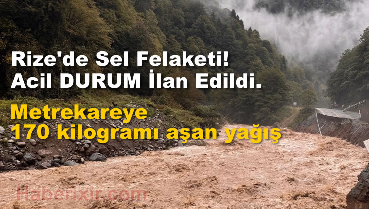 Rize ‘de Sel Felaketi! Yollar Çöktü, Hayat Felç Oldu.