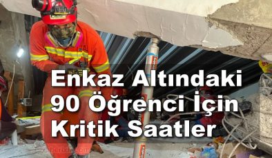 Okul Enkazı altındaki 90 öğrenci için umutlar tükeniyor.